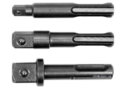 Тримачі-адаптери торцевих головок YATO YT-04686 SDS+ - квадрат 1/4", 3/8", 1/2", 3 шт Тримачі-адаптери торцевих головок YATO YT-04686 SDS+ - квадрат 1/4", 3/8", 1/2", 3 шт