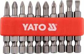 Набор отверточных насадок YATO YT-0483 SL5, SL6, PH1/1, PH2/2, PZ1/1, PZ2/2, L= 50 мм 10 шт Набор отверточных насадок YATO YT-0483 SL5, SL6, PH1/1, PH2/2, PZ1/1, PZ2/2, L= 50 мм 10 шт