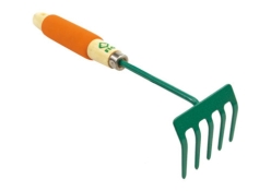 Граблі-міні садові металеві FLO 99051 300 мм 5 зубів