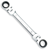 Ключ гаечный накидной с трещоткой и шарниром TOPTUL 16х18 мм AOAE1618