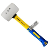 Молоток гумовий S&R 45 мм х 230 г білий (285230045) Молоток гумовий S&R 45 мм х 230 г білий (285230045)