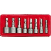 Насадки отверточные торцевые (бита) VOREL 66113 HEX 1/4" M5-13 мм. Набор 8 шт Насадки отверточные торцевые (бита) VOREL 66113 HEX 1/4" M5-13 мм. Набор 8 шт
