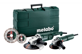 Комплект болгарок Metabo WE 2200-230 + Metabo W 750-125 + 2 диска, 685172510 Комплект болгарок Metabo WE 2200-230 + Metabo W 750-125 + 2 диска, 685172510