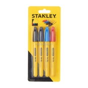 Маркеры STANLEY STHT81391-0 "Fine Tip" разноцветные, 4 шт.