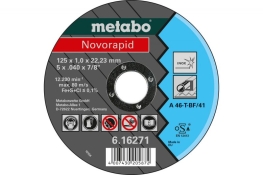 Відрізний диск Metabo Novorapid Inox A 46-T, 125 x 1 x 22.23 мм 616271000 Відрізний диск Metabo Novorapid Inox A 46-T, 125 x 1 x 22.23 мм 616271000