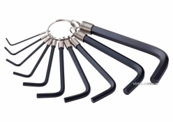 Ключи 6-гранные Г-образные Stanley STMT69213-8 соединены кольцом, 10 шт, 1,5-10 мм