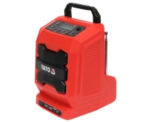 Радио от электросети-230 В и аккумулятора Li-Ion 18 V YATO YT-82940 громкоговоритель-3 Вт, частоты FM, AM, Bluetooth Радио от электросети-230 В и аккумулятора Li-Ion 18 V YATO YT-82940 громкоговоритель-3 Вт, частоты FM, AM, Bluetooth