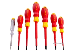 Набор отверток диэлектрических STANLEY STHT60031-0 индикатор, SL, PZ, VDE до 1000 В, 7 шт