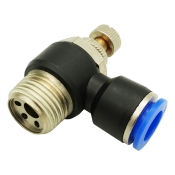 Кран для регулировки воздуха AIRKRAFT SL06-02, наружн.резьба 1/4" и цанговое соединение для шлангов 6 мм