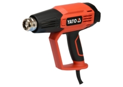 Фен технічний мережевий YATO YT-82296 1.6 кВт, 50-650°C, 250-500л/хв, 2 режими, регулятор тем-ри+5насадок Фен технічний мережевий YATO YT-82296 1.6 кВт, 50-650°C, 250-500л/хв, 2 режими, регулятор тем-ри+5насадок