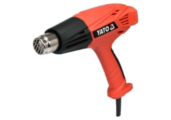 Фен технічний мережевий YATO YT-82294 2 кВт, 450°/600°C, 250/500 л/хв, регулятор температури + 4 насадки Фен технічний мережевий YATO YT-82294 2 кВт, 450°/600°C, 250/500 л/хв, регулятор температури + 4 насадки