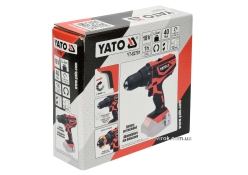 Шуруповерт-дрель аккумуляторная YATO YT-82781 18V, Li-Ion, KM-40 Нм, патрон Ø≤13 мм (БЕЗ АККУМУЛЯТОРА) Шуруповерт-дрель аккумуляторная YATO YT-82781 18V, Li-Ion, KM-40 Нм, патрон Ø≤13 мм (БЕЗ АККУМУЛЯТОРА)