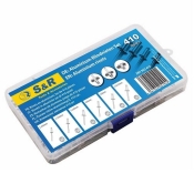 Набор заклепок S&R алюминиевых 410 шт