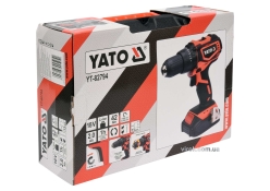 Шуруповерт-дрель безщеточная аккумуляторная Li-Ion YATO YT-82794 U= 18В, крутн.мом.- 42 Нм, 2АГод, патрон Ø≤13 мм Шуруповерт-дрель безщеточная аккумуляторная Li-Ion YATO YT-82794 U= 18В, крутн.мом.- 42 Нм, 2АГод, патрон Ø≤13 мм