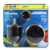 Набор нейлоновых щеток S&R черных 3 шт