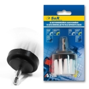 Щетка нейлоновая белая S&R 51 мм прямая мягкая