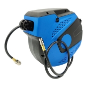 Шланг воздушный полиуретановый армированный на катушке AIRKRAFT AHC-35B 8x12 мм, 10 м с быстроразъемными соединениями