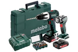 Акумуляторний ударний шуруповерт Metabo SB 18 LT Set + ULA 14.4-18 LED (602103610)