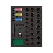 Набор головок ударных TOPTUL 1/2"  29 ед. (в ложементе) GVB2906