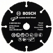 Мультифункціональний відрізний твердосплавний диск Bosch Carbide Multi Wheel 76 мм