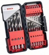 Набір свердел по металу Bosch HSS PointTeQ Tough Box, 18 шт