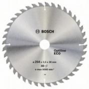 Диск пильний Bosch Optiline Wood ECO 254х30, Z40