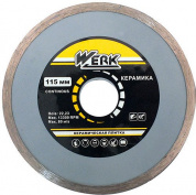 Алмазний диск Werk WE110122 Ceramics, 1A1R, 180х5х25.4мм