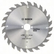 Диск пильний Bosch Optiline Wood ECO 230х30, Z24