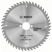 Диск пильний  Bosch Optiline Wood ECO 190х30, Z48