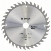 Диск пильний  Bosch Optiline Wood ECO 160 x 20/16, Z36