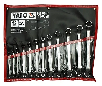 Набір накидних ключів Yato YT-0398 12 шт Фото 1