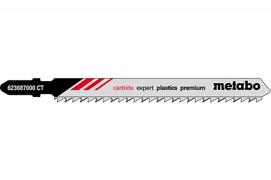 Лобзикове полотно Metabo Carbide Expert Plastics Premium T 301 CHM, 3 шт 623687000 Фото 1