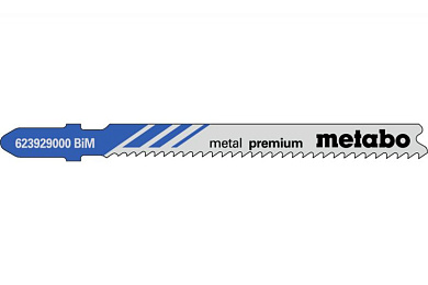 Лобзиковое полотно с прогрессивным зубом Metabo Metal Premium T 118 BF, 5 шт 623929000 Фото 1