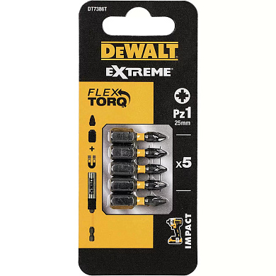 Біти ударні IMPACT TORSION PZ1 25 мм DeWALT DT7386T Фото 1