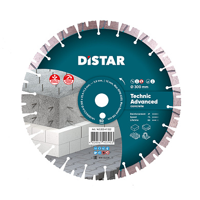 Диск алмазний Distar HIT Technic Advanced 300 x 3,0/2,0 x 15 x 25,4 Фото 1