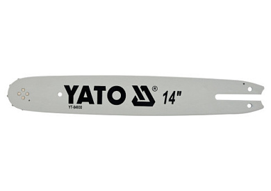 Шина направляющая цепной пилы YATO YT-84930 L= 14"/ 36 см (50 звеньев) для цепей YATO YT-84950, YT-84960 Фото 1