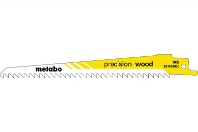 Сабельное полотно Metabo Precision Wood 150 мм, 2 шт 631120000 Фото 1