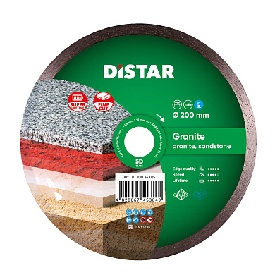 Диск алмазний Distar Granite 200 x 1,6 x 10 x 25,4 Фото 1