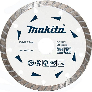 Алмазный диск 230 мм Makita (D-52825) Фото 1