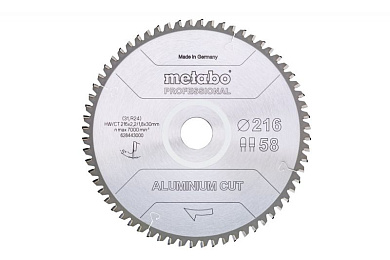 Пиляльний диск Metabo Aluminium cut HW/CT 305х2.6/2.2x30, Z84 FZ/TZ 5° від. 628448000 Фото 1