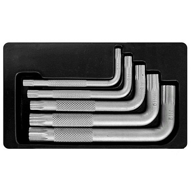 Набір шестигранних ключів S&R SP 5 шт в металевому кейсі (365414005) Фото 1