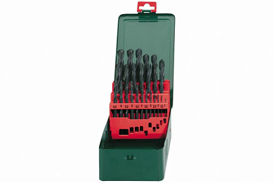 Набор сверл по металлу Metabo HSS-R Promotion 25 штук 627152000 Фото 1