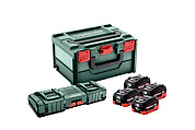 Базовий комплект Metabo LiHD 4x10.0 Аг + ASC 145 DUO + MetaBox 685143000