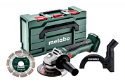 Акумуляторна болгарка Metabo W 18 L BL 9-125 Set Каркас MetaBox, 691225000