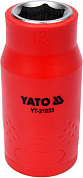 Головка торцева шестигранна діелектрична YATO YT-21033 1/2" М13 x 55/38 мм VDE до 1000 В