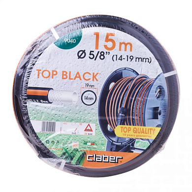 Шланг для поливу Claber Top-Black 15 м 5/8" Фото 1