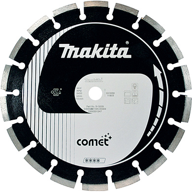 Алмазный диск 350 мм Makita Comet – для асфальта (B-13275) Фото 1