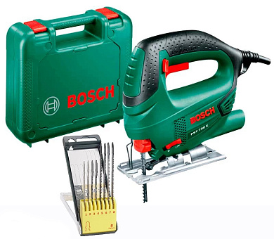 Лобзик Bosch PST 700 E у валізі з набором 8 пилок Фото 1