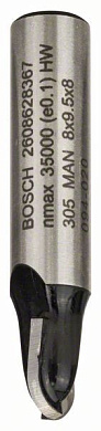 Галтельна фреза Bosch Standard for Wood 8x8x40 мм Фото 1