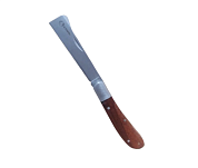 Нож садовый, 170 мм, складной, копулировочный, деревянная рукоятка. Сталь 81040
